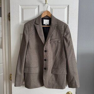 Tibi Thomas Menswear Check Dennis Cutout Blazer